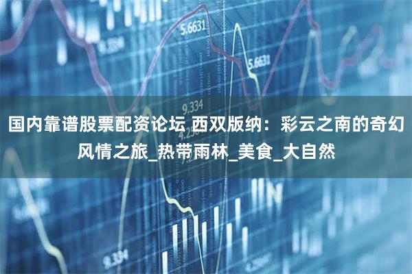 国内靠谱股票配资论坛 西双版纳：彩云之南的奇幻风情之旅_热带雨林_美食_大自然